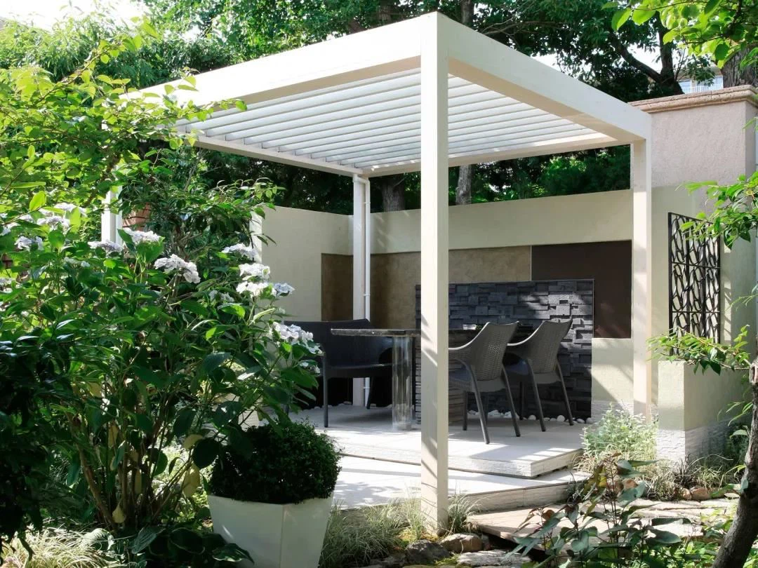 pergola with led light