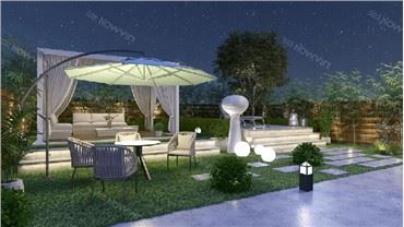 Väljas kaetud pergola